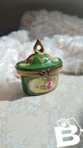 Boite à flacon de parfum vintage G.R limoges France