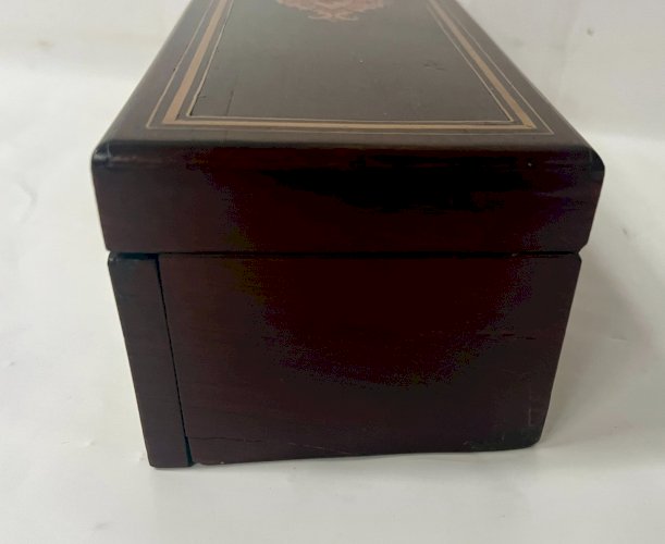 Boite A Gant En loupe de thuya Napoléon III Marqueterie Boulle XIX siècle