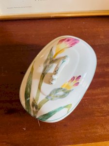 "Iris" soap dish Longchamps 19th century