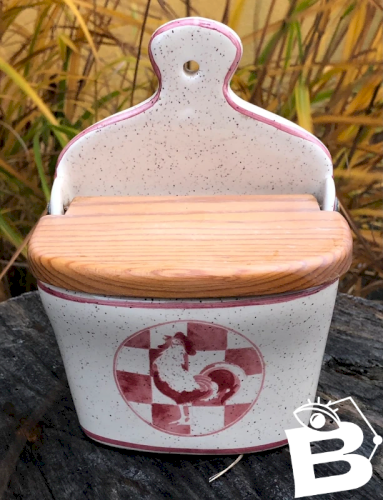 Boîte à sel mural rétro vintage