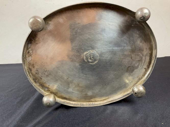 Boite à the marocain, boîte à biscuits.....métal argenté