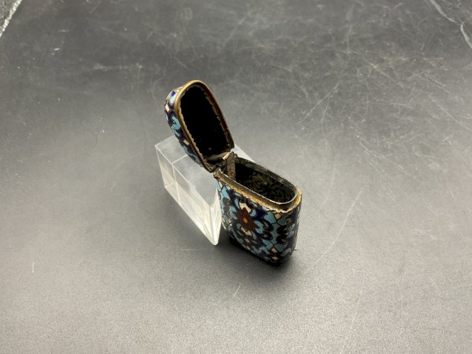 boîte allumettes Pyrogène de poche émaillé XIXEME