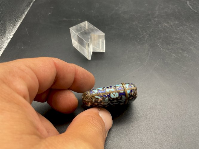 boîte allumettes Pyrogène de poche émaillé XIXEME