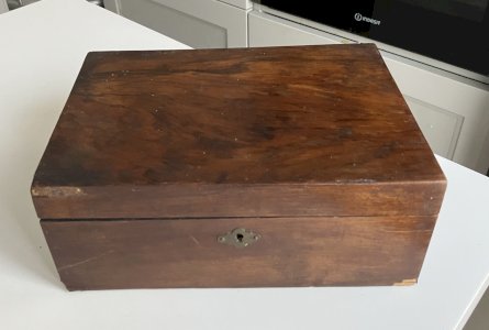boite ancienne plaquage acajou