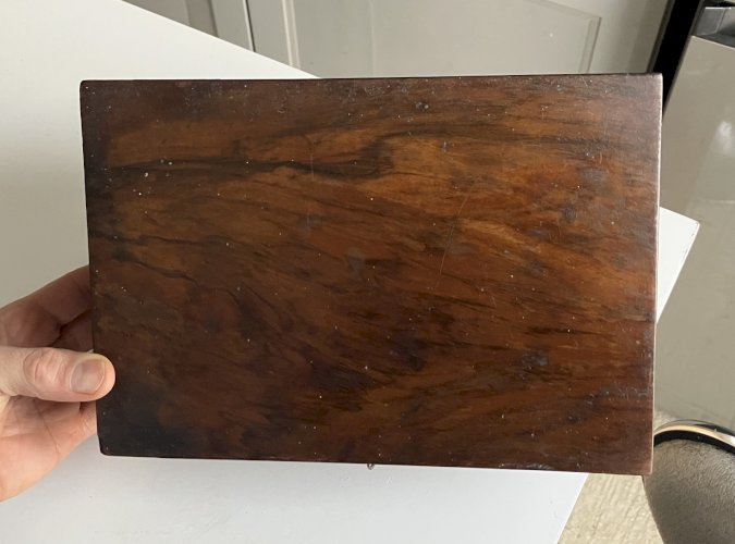 boite ancienne plaquage acajou