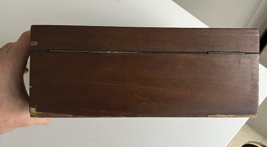 boite ancienne plaquage acajou