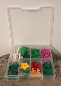 Boîte avec accessoires de jardin Lego