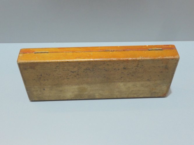 -BOITE BOIS avec PIED A COULISSE ANCIEN INOXYDABLE Métric 20°C gravé VANAVAL  D