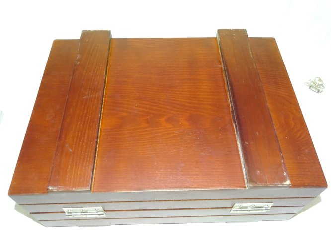 - BOITE BOIS SPIRIT OF SAINT LOUIS CARGO S.O.S.L. COLLECTION NEW-YORK PARIS    D