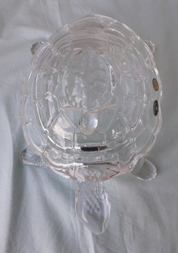 Boite bonbonnière tortue en cristal