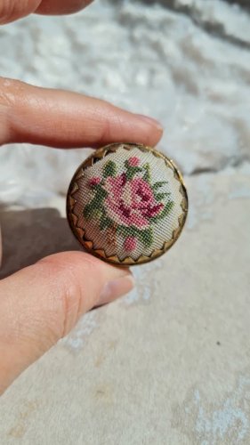 Boite cloisonnée - émaillée - pilulier