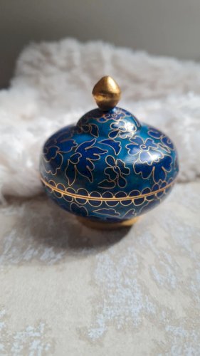 Boite cloisonnée - émaillée
