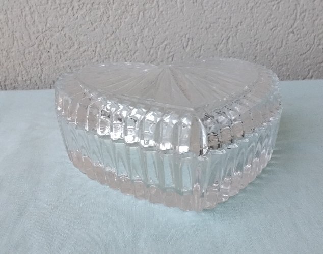 Boite cœur en cristal             
