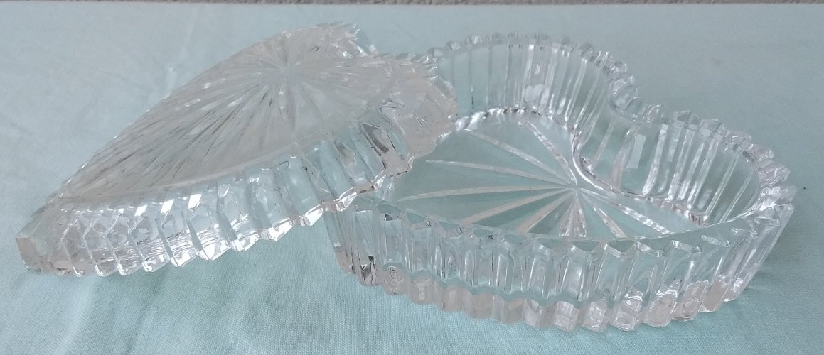 Boite cœur en cristal             