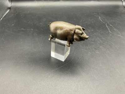 PYROGENE pocket matchbox late 19th century pig
