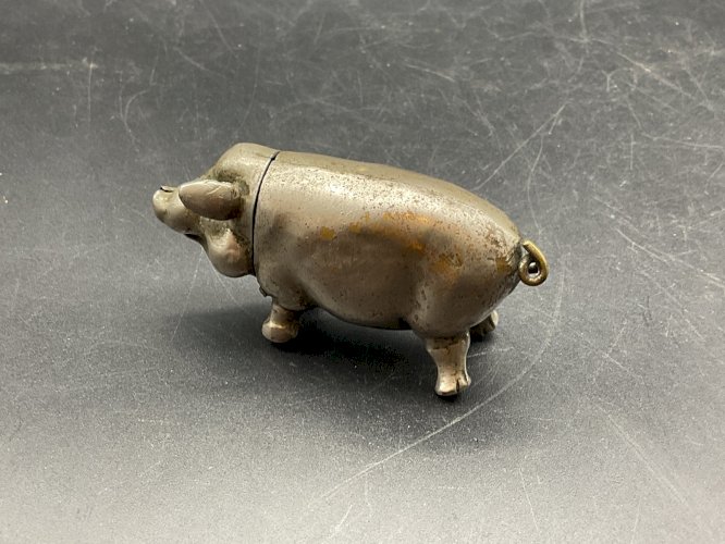 boîte de poche d’allumettes PYROGENE fin XIXéme cochon