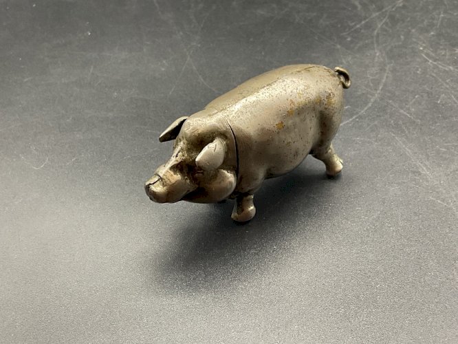 boîte de poche d’allumettes PYROGENE fin XIXéme cochon