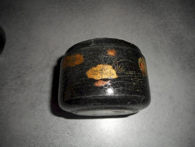 BOITE EN BOIS LAQUE ASIATIQUE NAPOLEON III