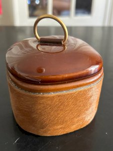 Leather and ceramic box Longchamp