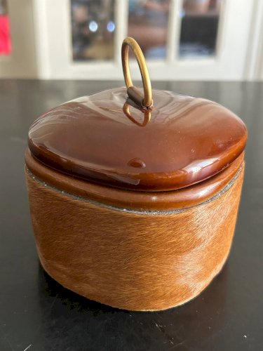 Boîte en cuir et céramique Longchamp