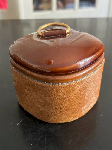 Boîte en cuir et céramique Longchamp