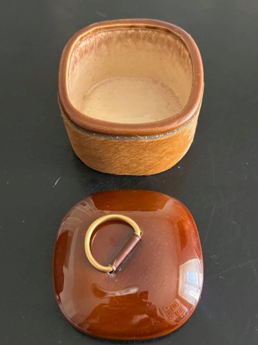 Boîte en cuir et céramique Longchamp