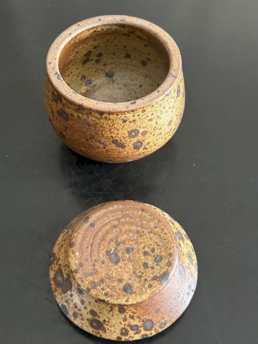 boite en grés pyrité Charles Gaudry Puisaye