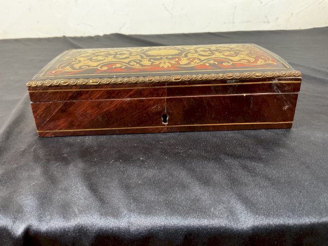BOÎTE en  Marqueterie Boulle Coffret Napoléon III  XIX -XX Siècle .