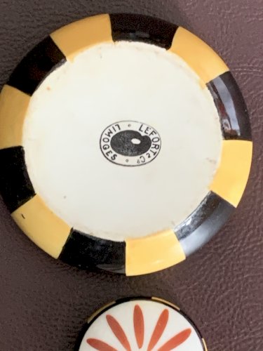 boite en porcelaine Lefort & Cie Limoges art déco 1920's