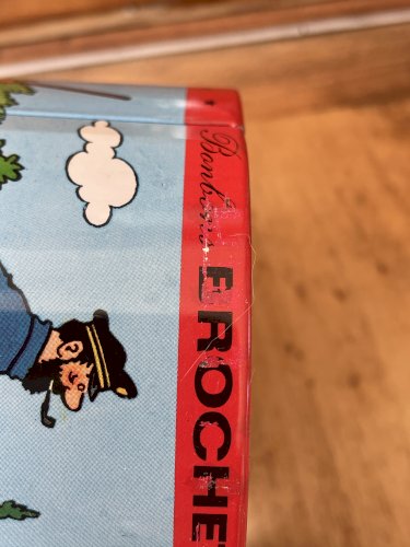 Boîte métal ronde Tintin Bonbons BROCHET 1965
