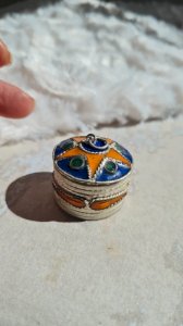 Boite oriental berbère émaillée - pilulier