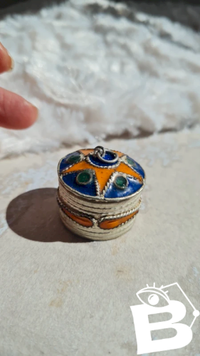 Boite oriental berbère émaillée - pilulier