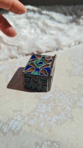 Boite oriental berbère émaillée - pilulier
