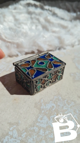 Boite oriental berbère émaillée - pilulier