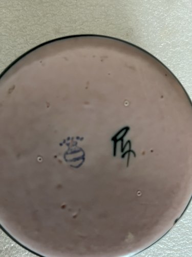 boite pot couvert sucrier Céramique Yvon Roy Décor Oiseau Stylisé  Durtal