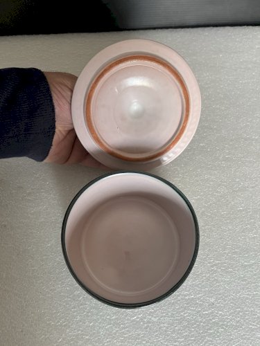 boite pot couvert sucrier Céramique Yvon Roy Décor Oiseau Stylisé  Durtal