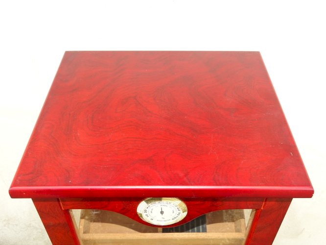 - BOITE PRESENTATION CAVE A CIGARES de MAGASIN BOIS et VERRE COLLECTION DECO D