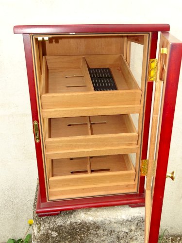 - BOITE PRESENTATION CAVE A CIGARES de MAGASIN BOIS et VERRE COLLECTION DECO D