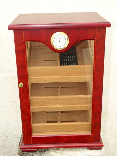 - BOITE PRESENTATION CAVE A CIGARES de MAGASIN BOIS et VERRE COLLECTION DECO D