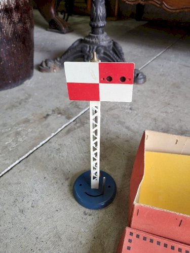 BOITE TRAIN SIGNAL A DAMIERS SERIE HORNBY MECCANO
