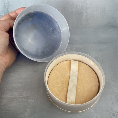 Boite vintage poudre parfumée pour le corps Shalimar Guerlain VIDE pour déco