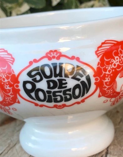 Bol à soupe de poissons en porcelaine Bavaria