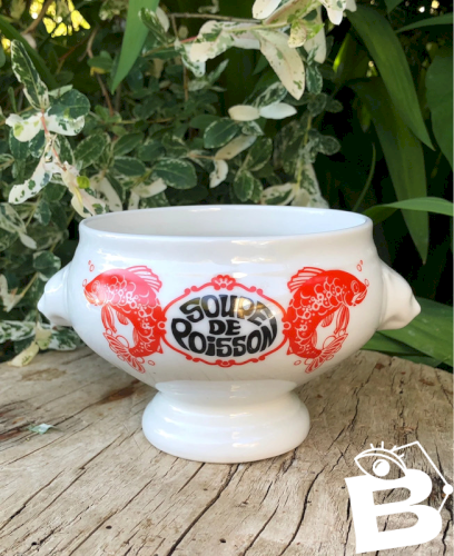 Bol à soupe de poissons en porcelaine Bavaria