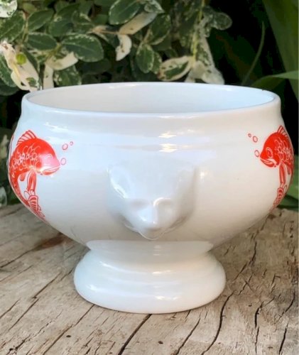 Bol à soupe de poissons en porcelaine Bavaria
