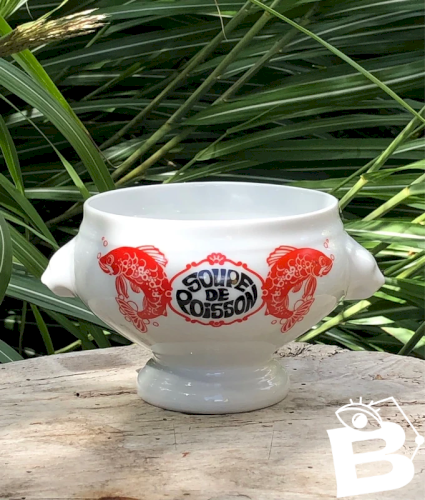 Bol à soupe de poissons en porcelaine Bavaria