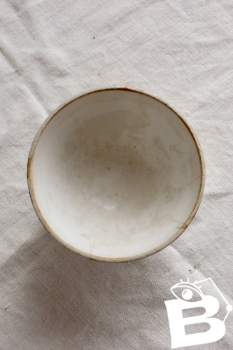 Bol ancien en faïence Creil et Montereau HBCM décor Béarn