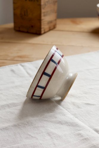 Bol ancien en faïence Creil et Montereau HBCM décor Béarn