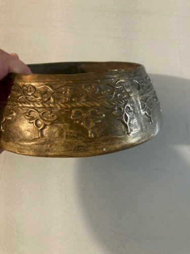 Bol Chantant Tibétain Bronze Metal XIXe A Identifier Musique Ancien