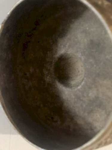 Bol Chantant Tibétain Bronze Metal XIXe A Identifier Musique Ancien