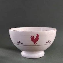 Porcelain bowl, rooster design
